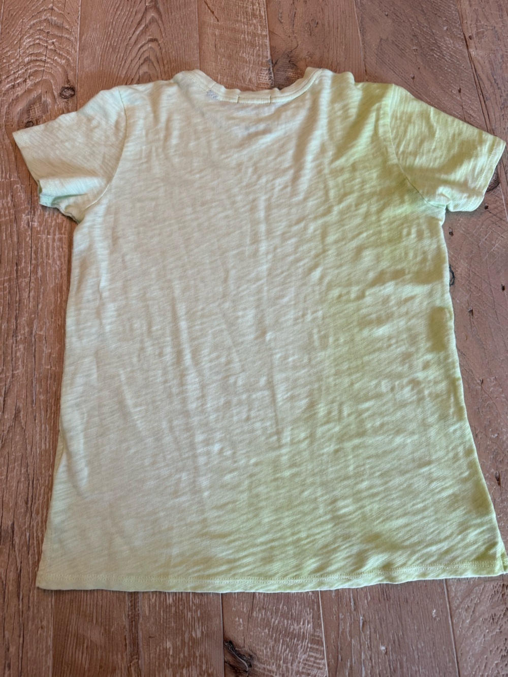 ATM Anthony Thomas Melillo Women's Short Sleeve Crewneck Ombré Tee Light Lime XS - Picture 6 of 10